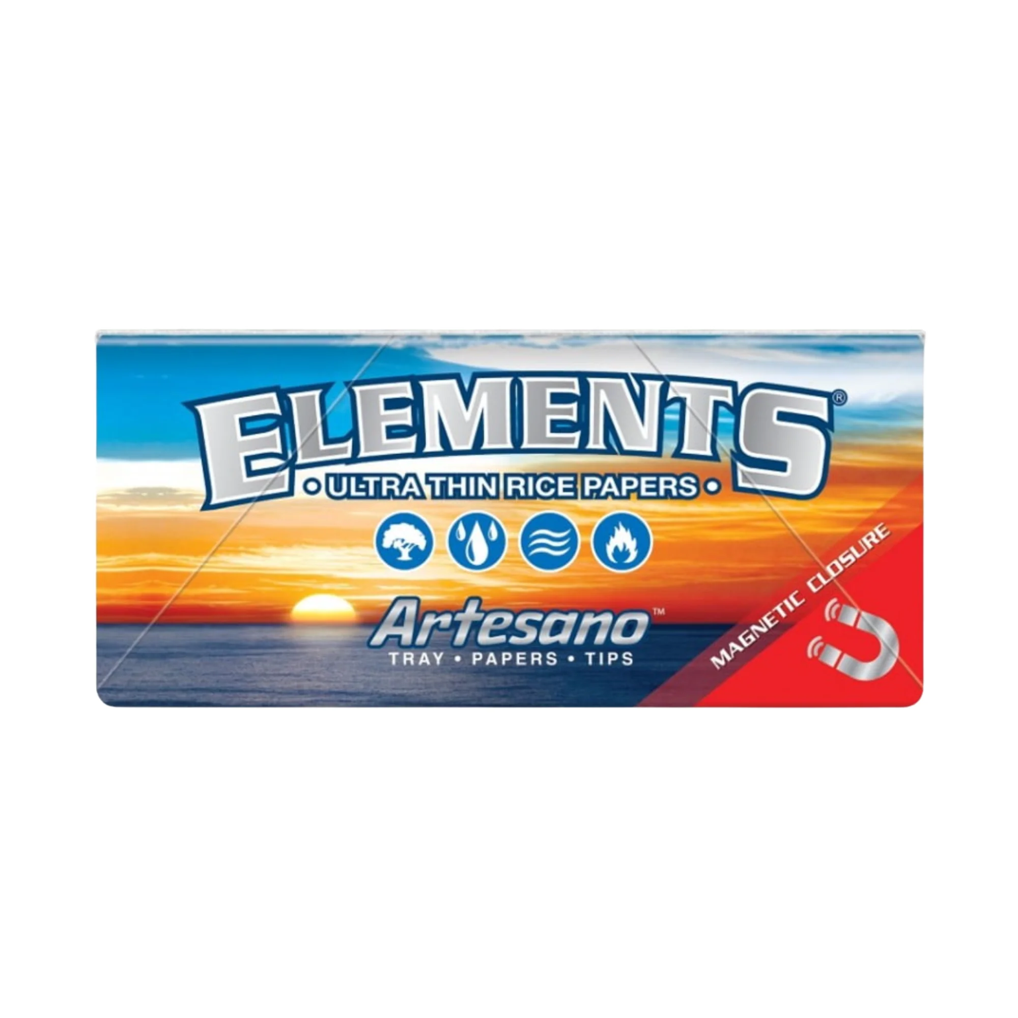 Elements Artesano Rolling Papers with Tips and Tray