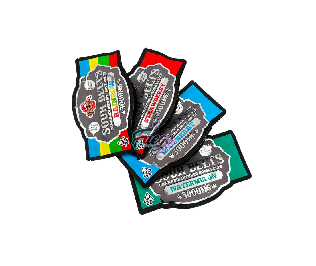 Cannabis Infused Sour Belts 3,000MG